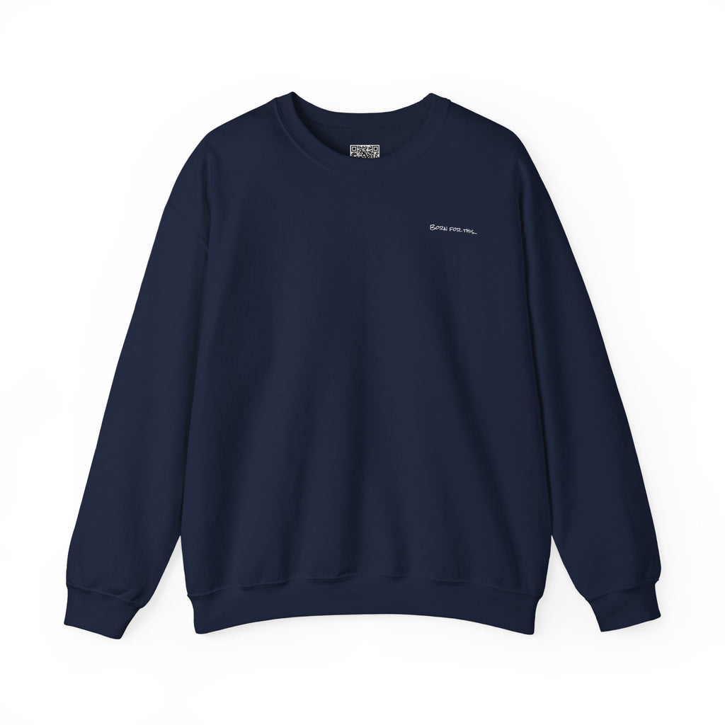 Adult- "Born for this"- (Front)  "In My Lake Era" (Back)- White Writing- Unisex Crewneck Sweatshirt