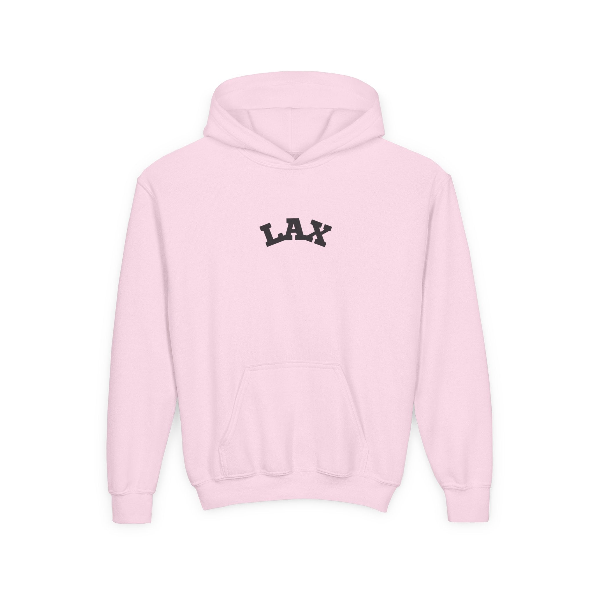 Youth Hoodie "LAX" - Choose Your Color- -Sports Apparel, Gift for Young Athletes, Team Spirit, Cozy Sweatshirt, Game Day Ready