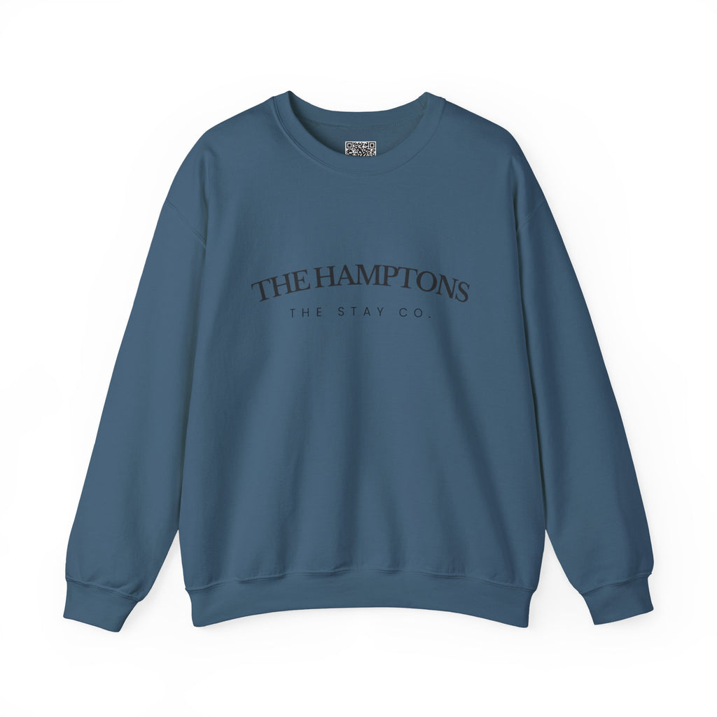 Adult- "The Hamptons" - Black Writing- Crewneck Sweatshirt
