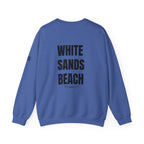 Adult- "Salty AF..." (Front) "White Sands Beach -Old Lyme, CT" (Back) With Flag on Sleeve- Unisex Crewneck