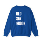 Adult- "Return To" (Front) - "Old Saybrook" (Back) -White Writing -Unisex Crewneck Sweatshirt