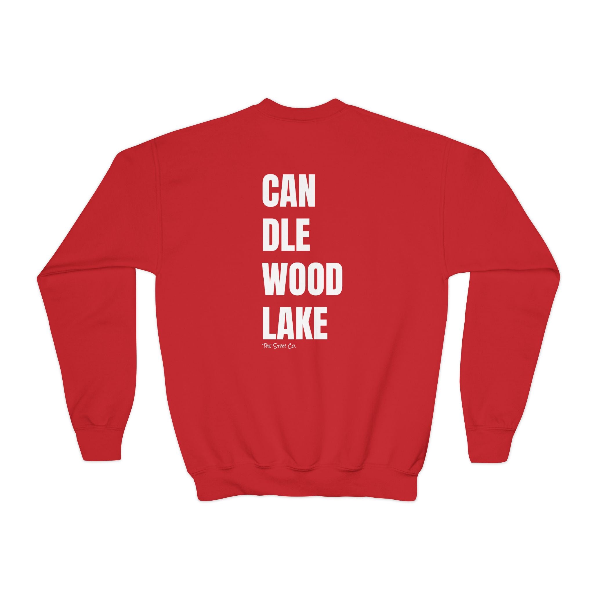 Youth-(XS-XL) "Catch Me At" (Front) "Candlewood Lake" (Back)- Unisex Crewneck Sweatshirt