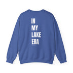 Adult- "Born for this"- (Front)  "In My Lake Era" (Back)- White Writing- Unisex Crewneck Sweatshirt