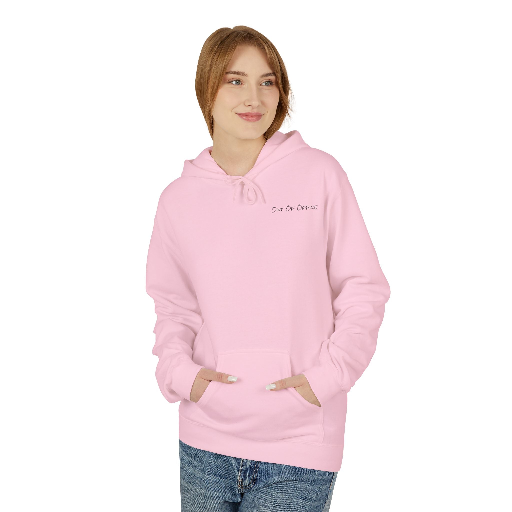 Adult- "Out Of Office" (Front) "Old Saybrook New Tan" (Back) - Hoodie