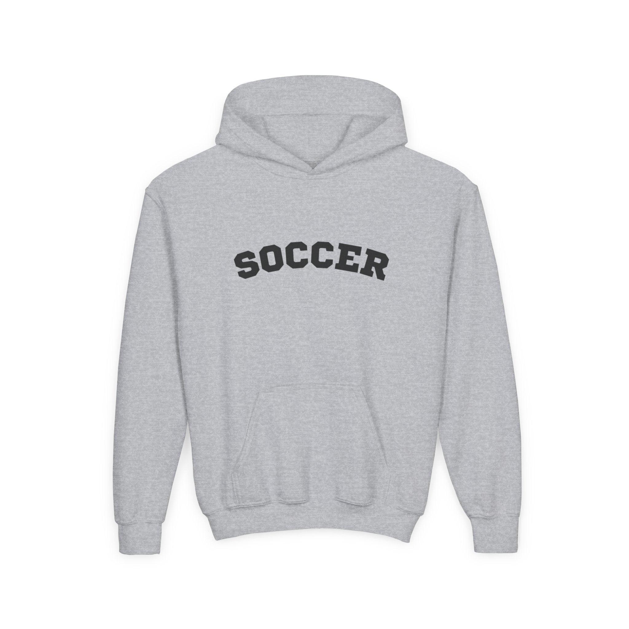 Youth Hoodie "Soccer" - Choose Your Color-Sports Apparel, Gift for Young Athletes, Team Spirit, Cozy Sweatshirt, Game Day Ready