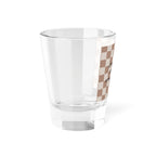 “What happens at the lake, stays at the lake”-Lake Getaway Shot Glass – 5oz Glass with Wavy Design & Fun Quote