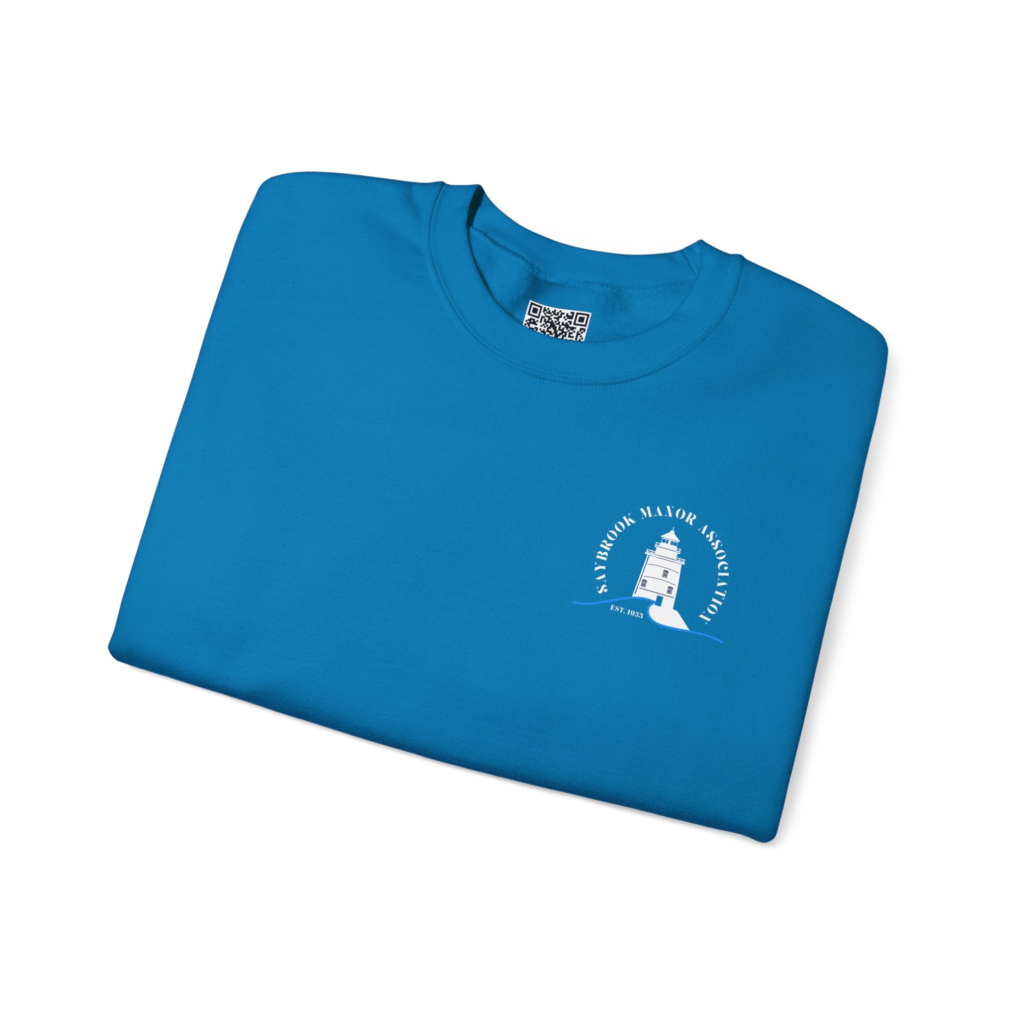 Adult- Old Saybrook Crewneck Sweatshirt With Association Logo On Front