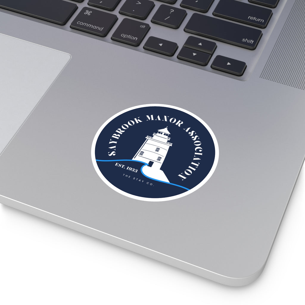 Saybrook Manor Association Lighthouse Round Stickers