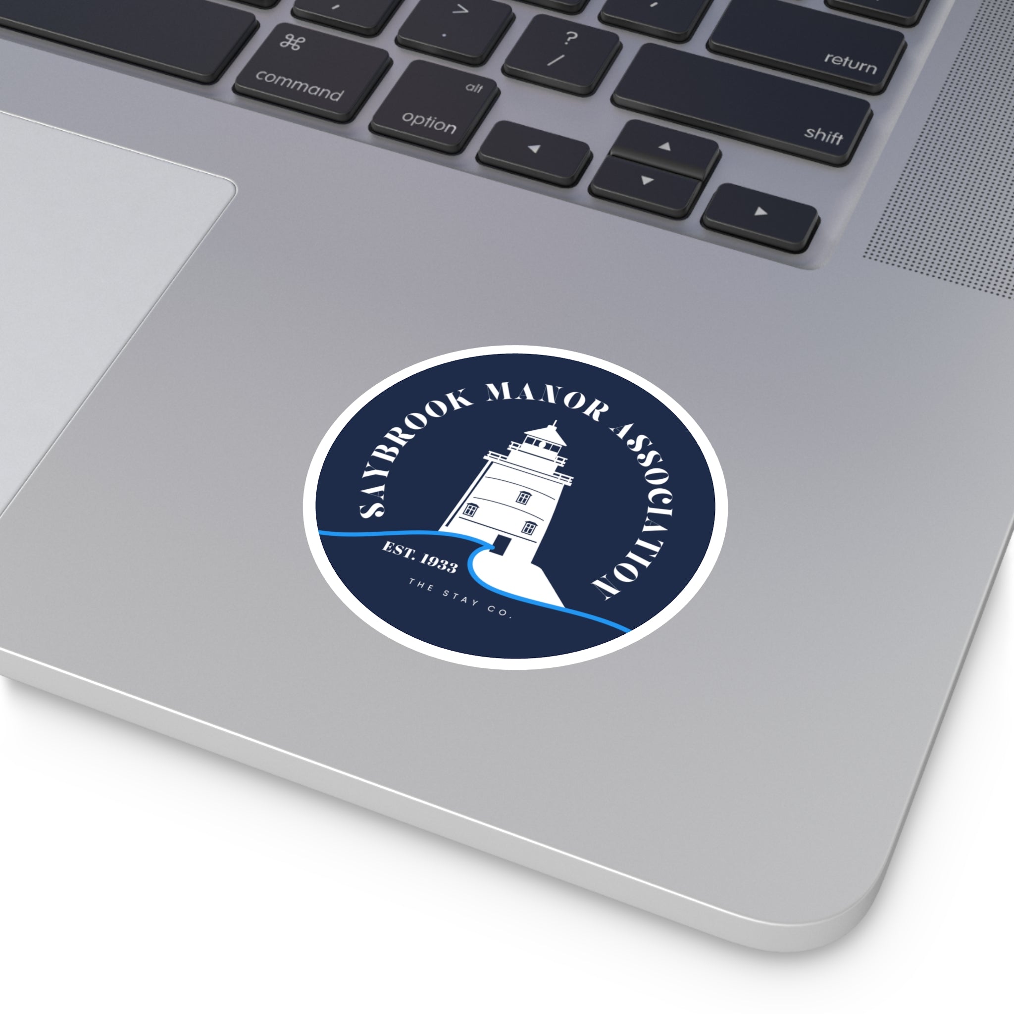 Saybrook Manor Association Lighthouse Round Stickers