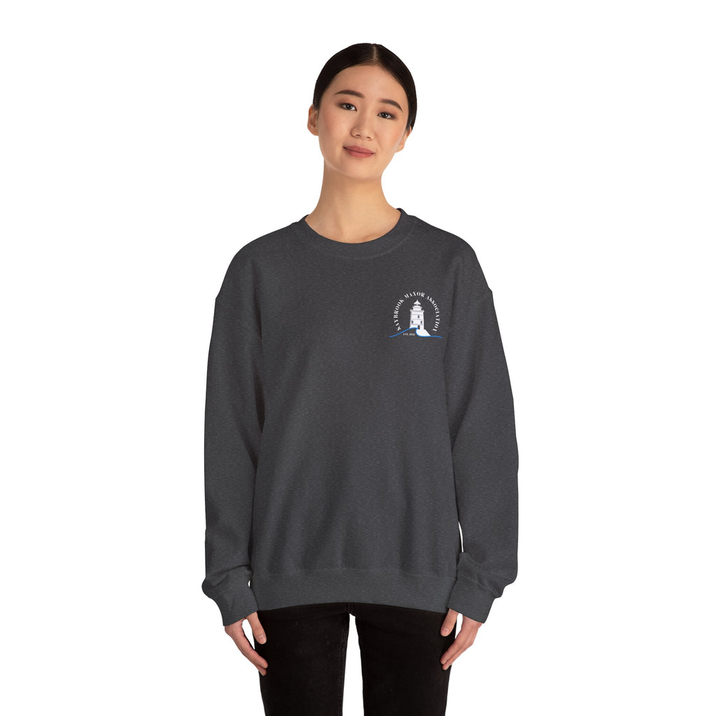 Adult- Old Saybrook Crewneck Sweatshirt With Association Logo On Front