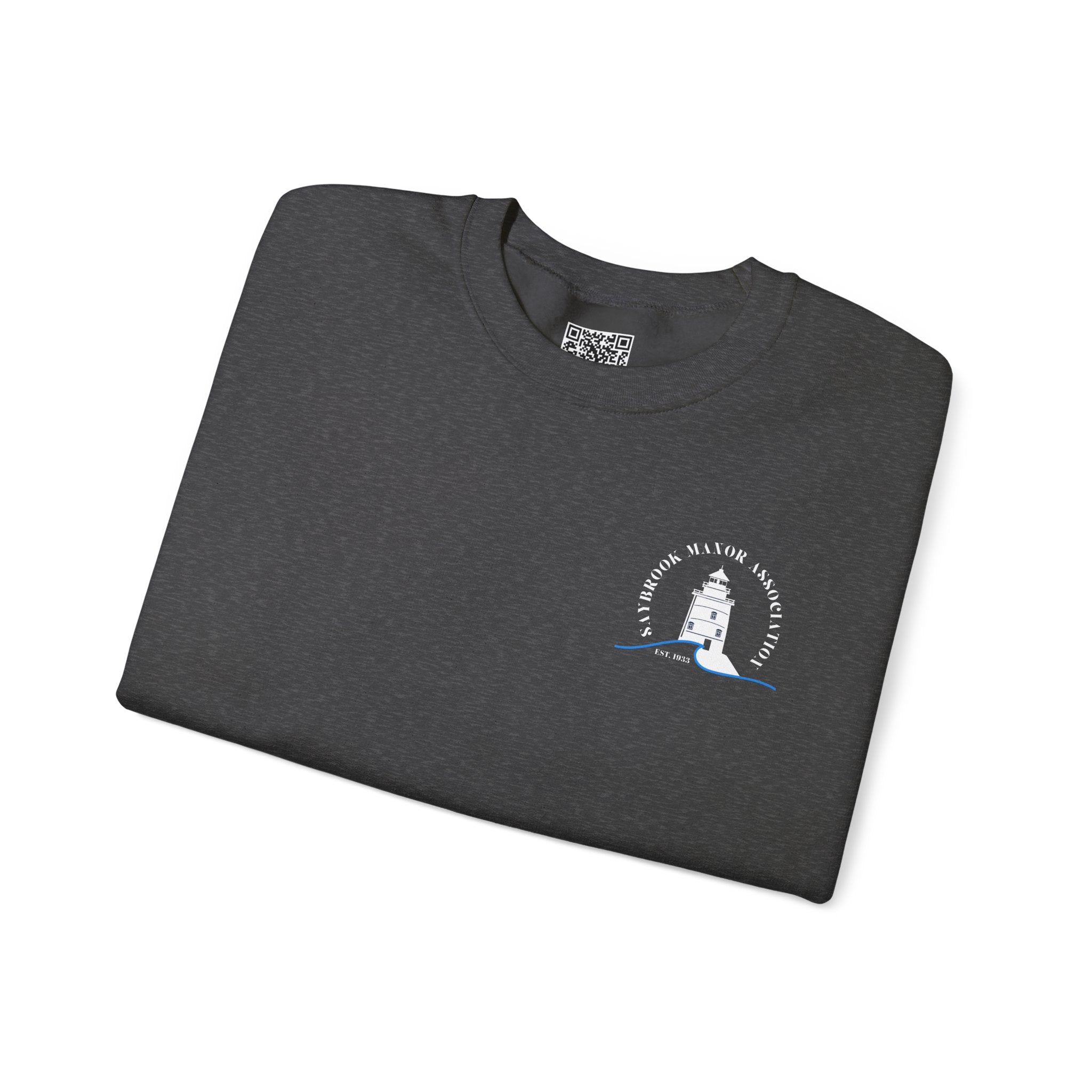 Adult- Old Saybrook Crewneck Sweatshirt With Association Logo On Front