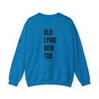 Adult- "Salty AF" (Front) "Old Lyme New Tan" (Back)- with Flag -Unisex Crewneck