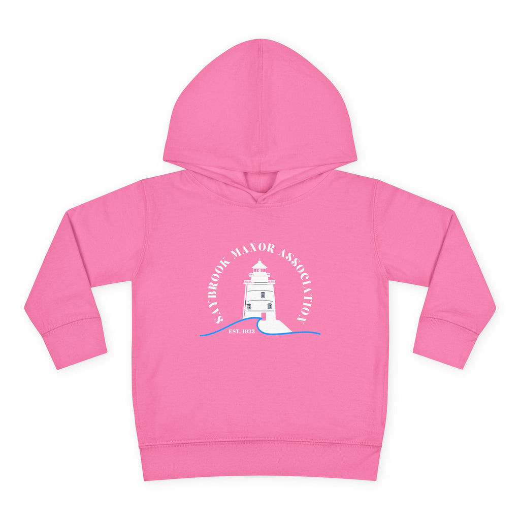 Toddler Hoodie- Saybrook Manor Association Logo on Front - "NAP. SNAX. SAYBROOK. REPEAT."