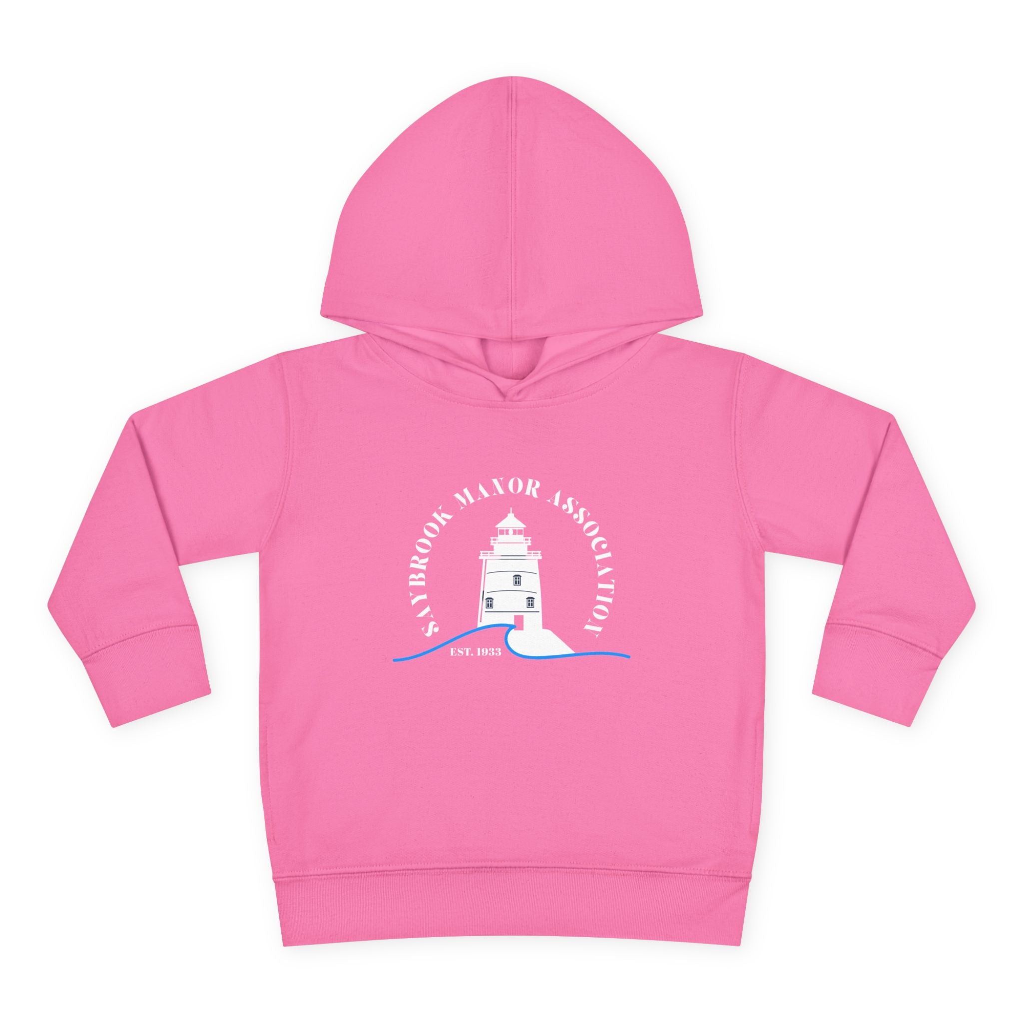 Toddler Hoodie- Saybrook Manor Association Logo on Front - "NAP. SNAX. SAYBROOK. REPEAT."