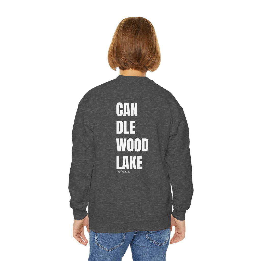 Youth-(XS-XL) "Catch Me At" (Front) "Candlewood Lake" (Back)- Unisex Crewneck Sweatshirt