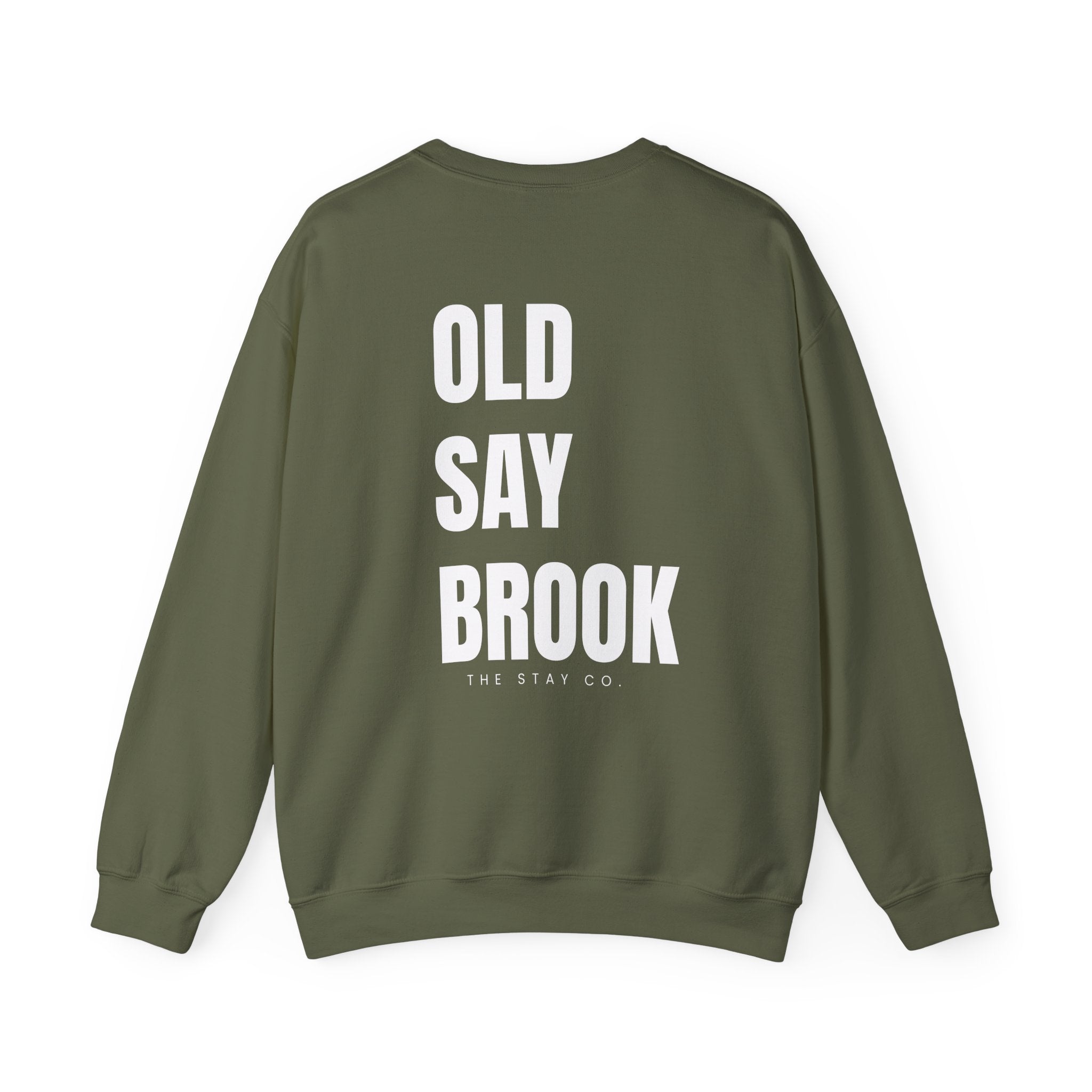 Adult- Old Saybrook Crewneck Sweatshirt With Association Logo On Front