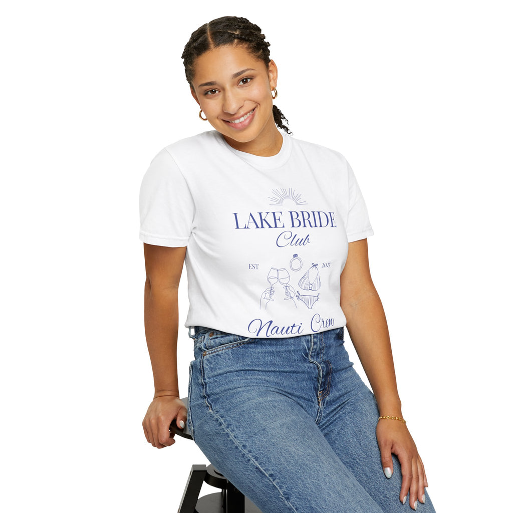 "Lake Bride Club" Unisex-Dyed T-Shirt, Nautical Bachelorette or Wedding Tee, Lake Bride Shirt, Bachelorette Party Gift, Summer Vacation Wear, [...]
