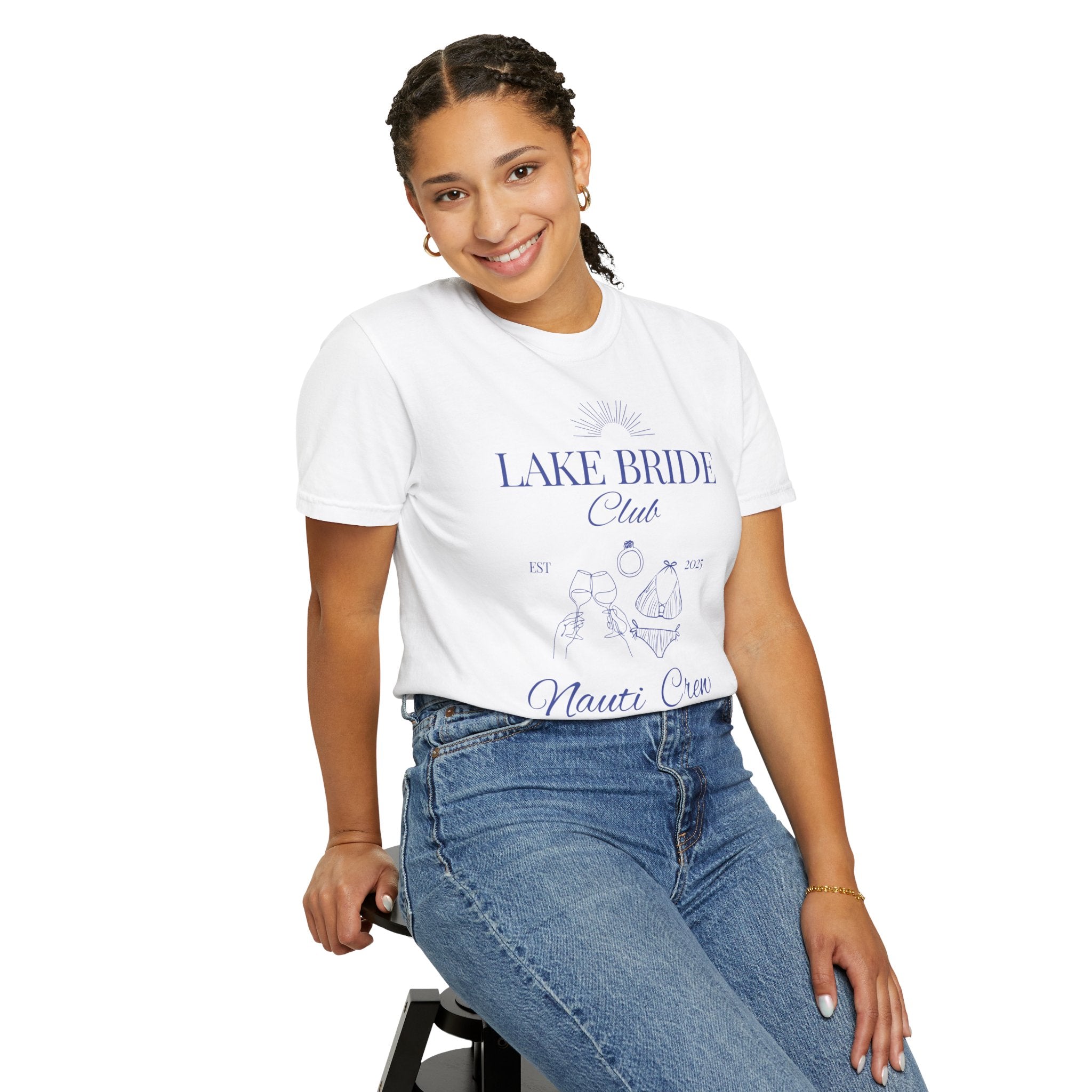 "Lake Bride Club" Unisex-Dyed T-Shirt, Nautical Bachelorette or Wedding Tee, Lake Bride Shirt, Bachelorette Party Gift, Summer Vacation Wear, [...]