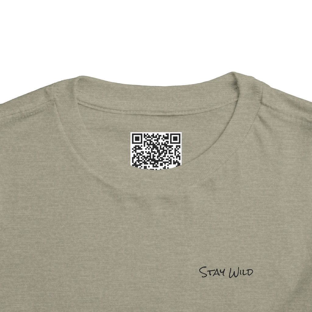 Toddler (2T-5T) - "Stay Wild" (Front) - "Stay Wild Lake Child" (Back) -Black Writing Short Sleeve Tee