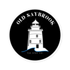 Old Saybrook Lighthouse Round Stickers