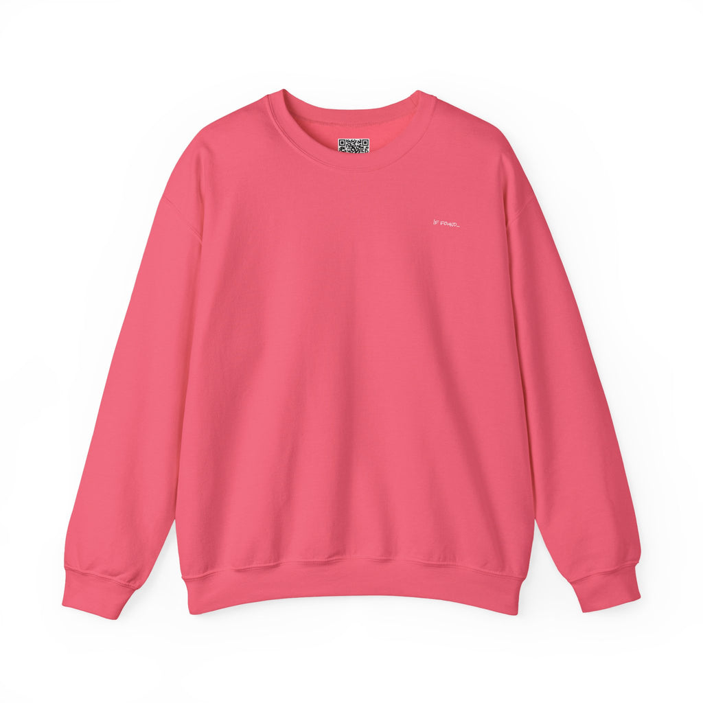 Adult- "If Found" (Front) -"Just Add Water"(Back) - White Writing-Unisex Crewneck Sweatshirt