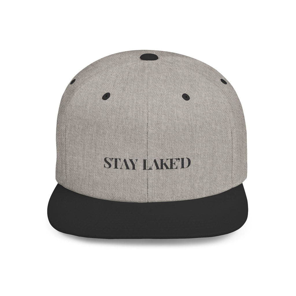 Embroidered Snackback Cap-"Stay Lake'd"- Casual Hat, Outdoor Apparel, Summer Fashion, Gift for Him/Her, Festival Accessory