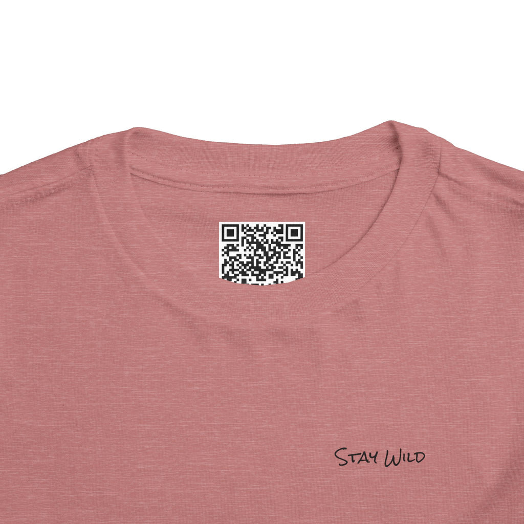 Toddler (2T-5T) - "Stay Wild" (Front) - "Stay Wild Lake Child" (Back) -Black Writing Short Sleeve Tee