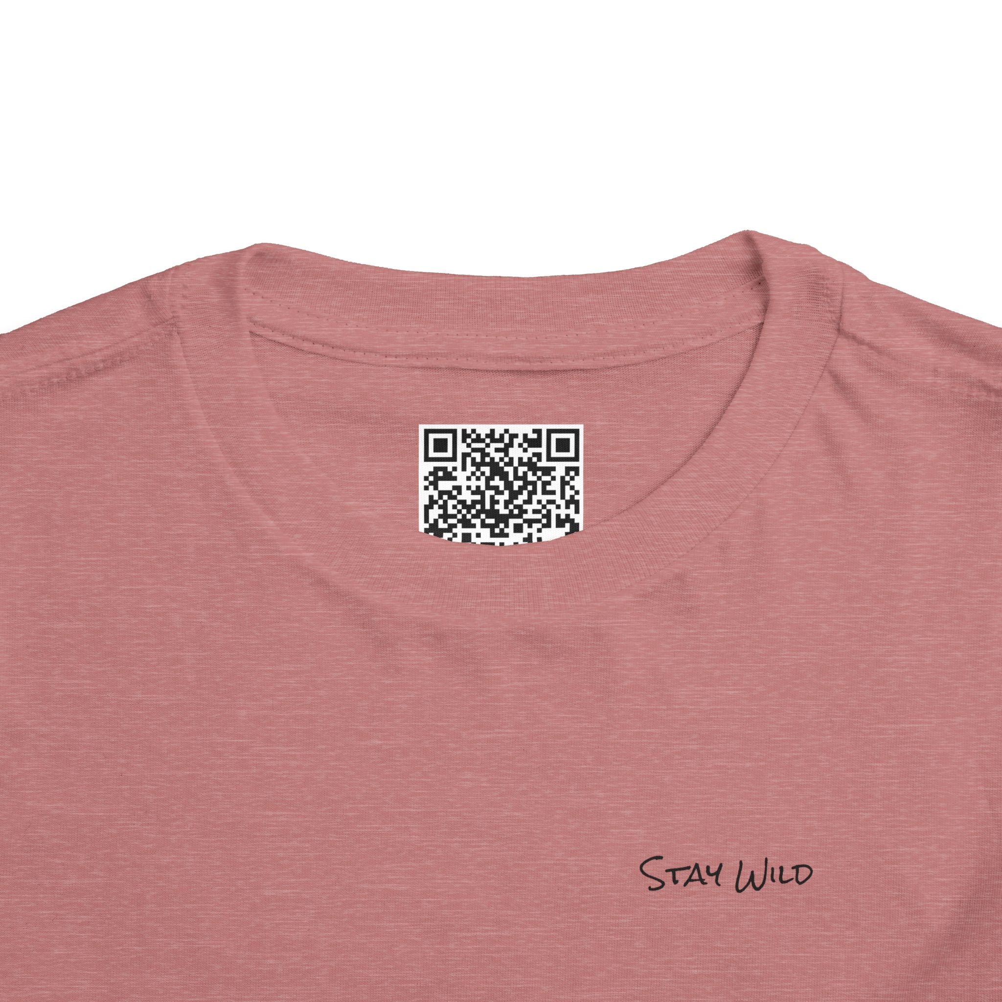 Toddler (2T-5T) - "Stay Wild" (Front) - "Stay Wild Lake Child" (Back) -Black Writing Short Sleeve Tee