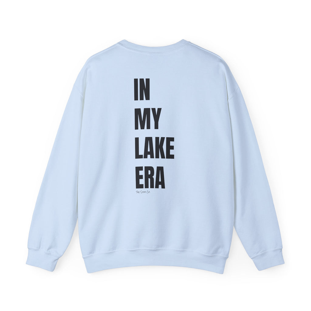Adult- "Born for this"- (Front)  "In My Lake Era" (Back)- Black Writing- Unisex Crewneck Sweatshirt