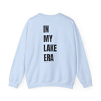 Adult- "Born for this"- (Front)  "In My Lake Era" (Back)- Black Writing- Unisex Crewneck Sweatshirt
