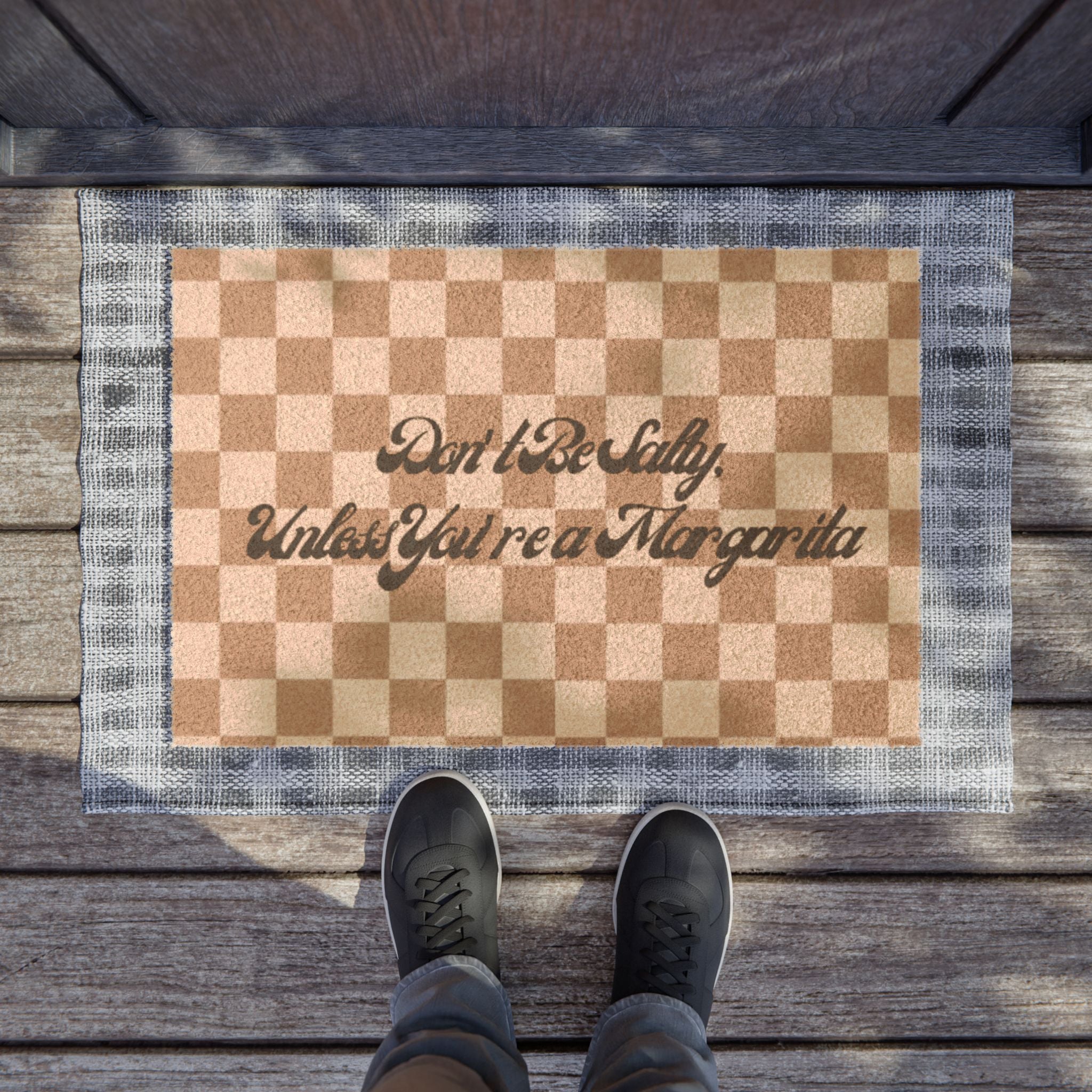 Doormat "Don't Be Salty, Unless you're a Margarita"-Welcome Mat for Home, Entryway Decor, Housewarming Gift, Fall Decor, Everyday Welcome