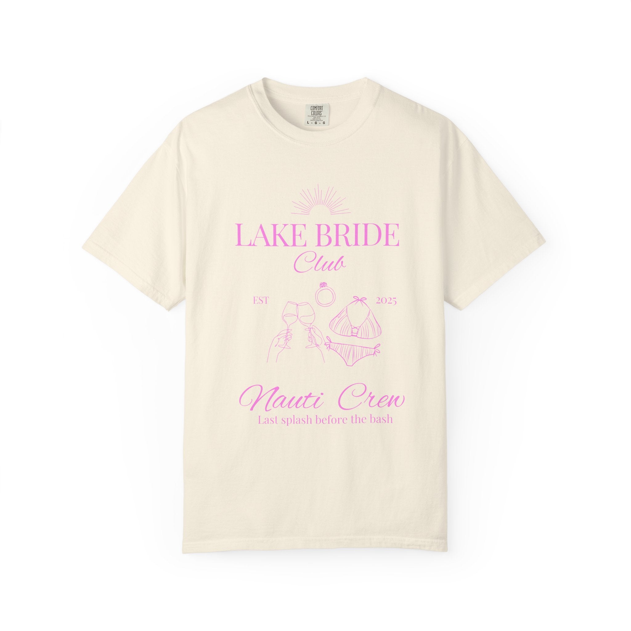"Lake Bride " Unisex T-Shirt, Bridal Party Gift, Bachelorette and wedding parties, Bachelorette Weekend Tee, Nautical Theme Shirt