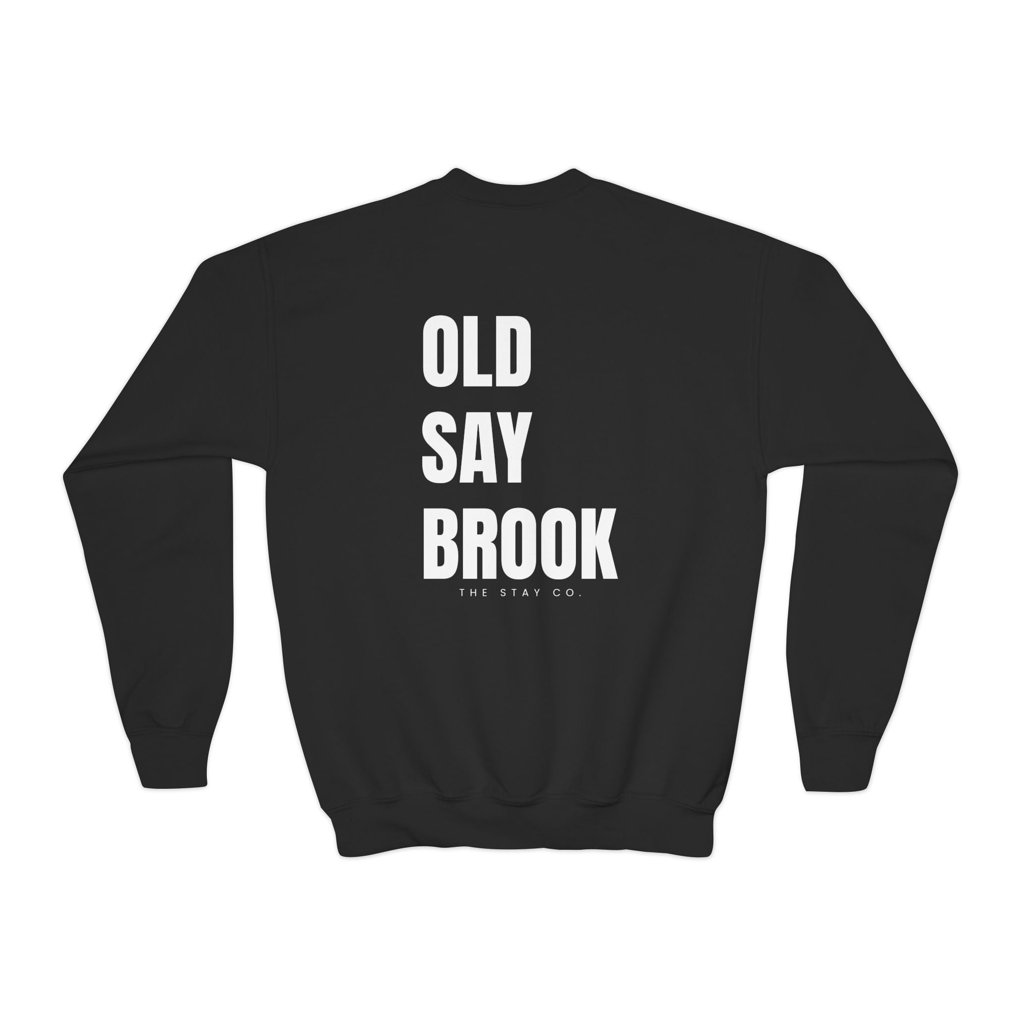 Youth-(XS-XL) Old Saybrook Crewneck With Association Logo On Front- White Writing