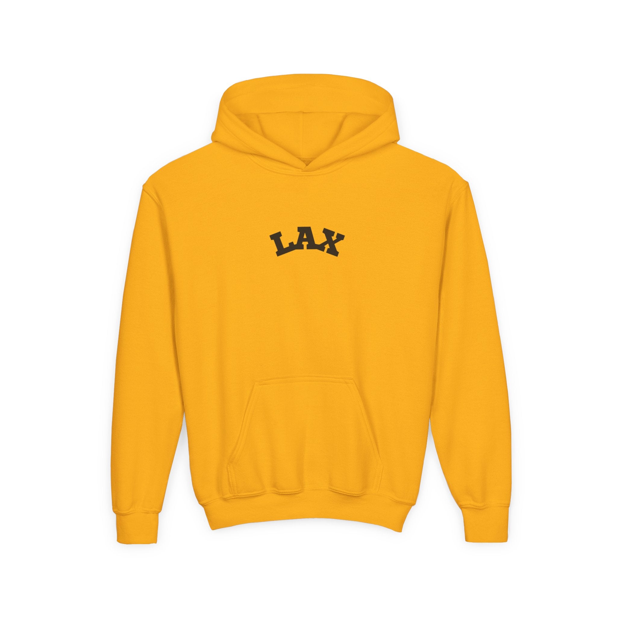 Youth Hoodie "LAX" - Choose Your Color- -Sports Apparel, Gift for Young Athletes, Team Spirit, Cozy Sweatshirt, Game Day Ready