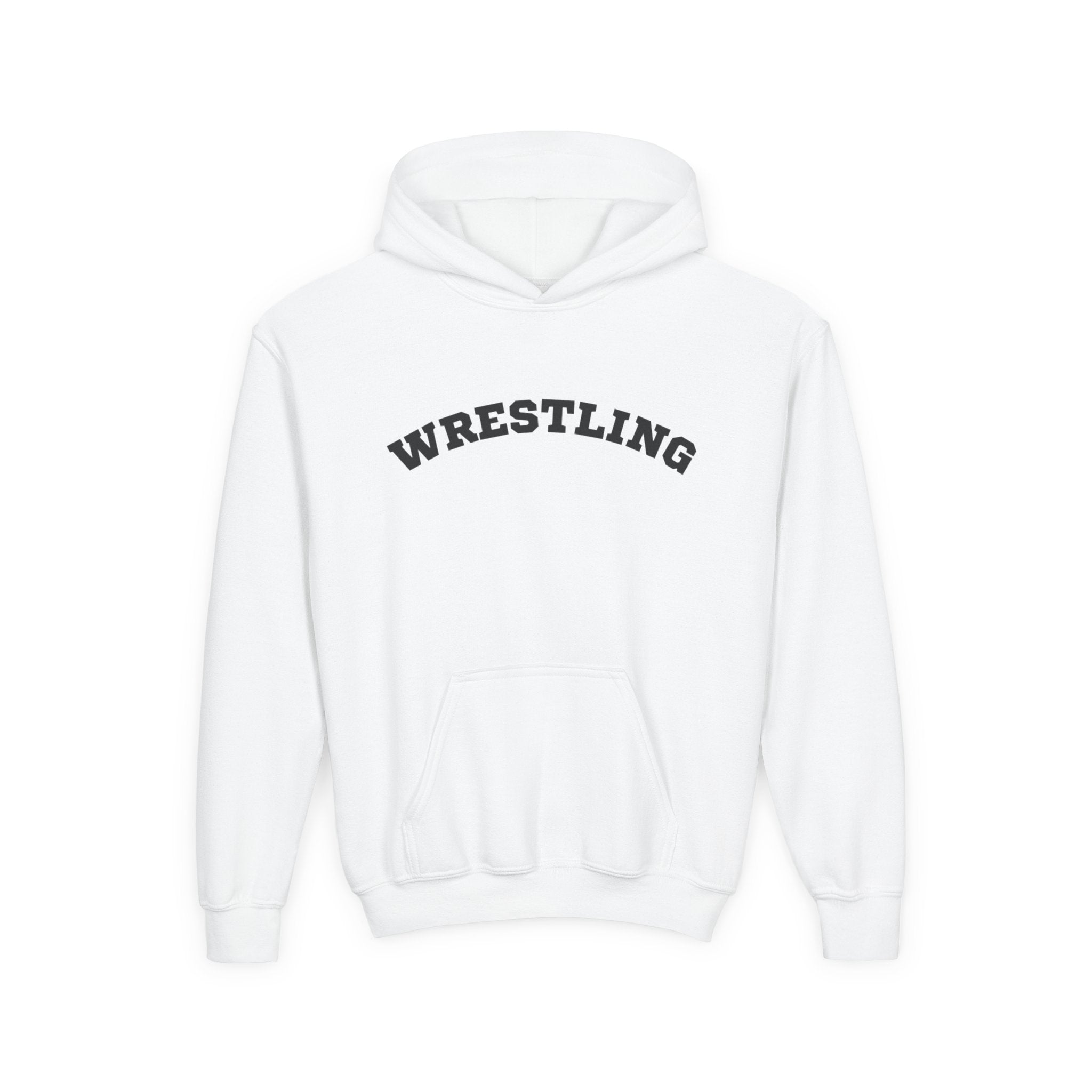 Youth Hoodie "Wrestling" - Choose Your Color- -Sports Apparel, Gift for Young Athletes, Team Spirit, Cozy Sweatshirt, Game Day Ready