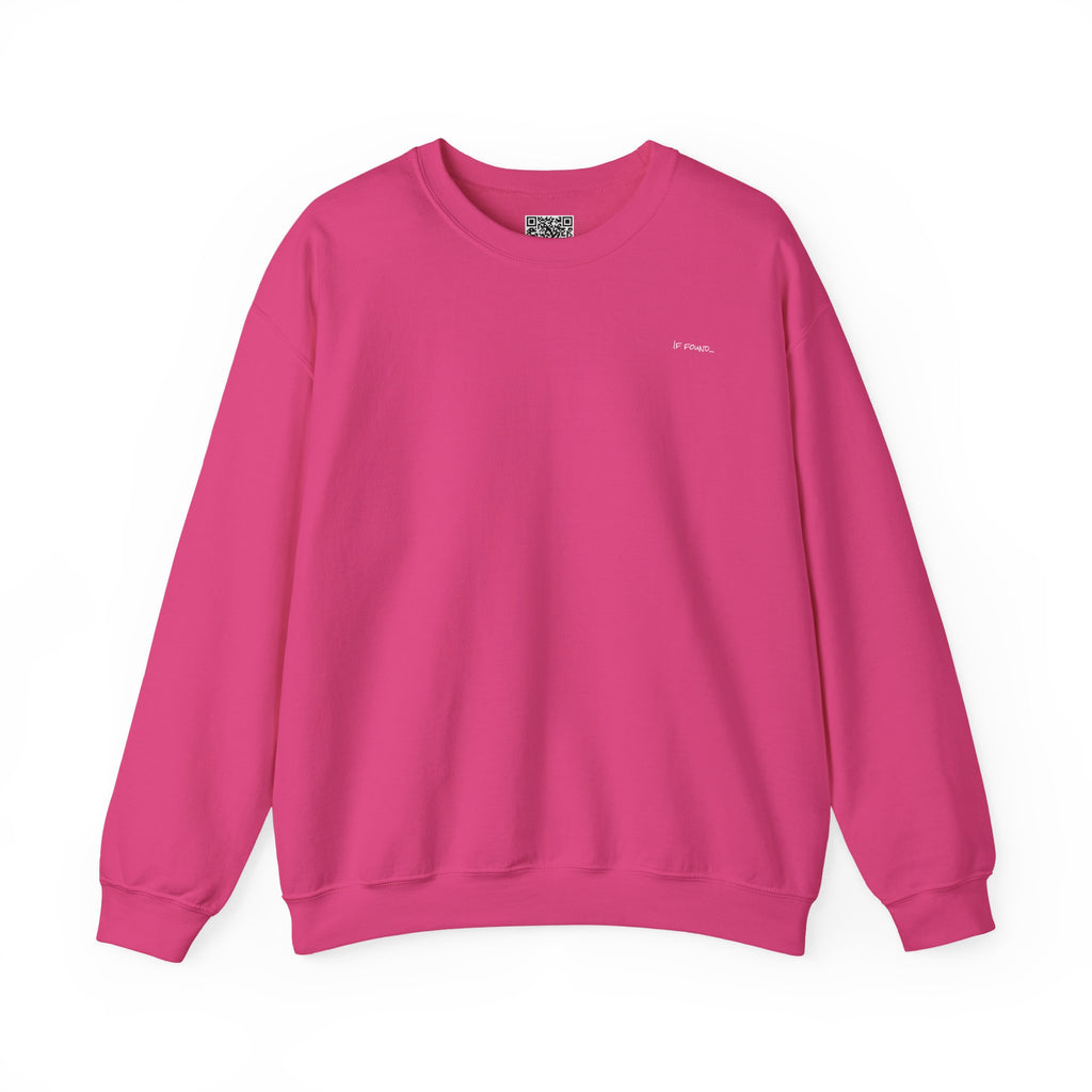 Adult- "If Found" (Front) -"Just Add Water"(Back) - White Writing-Unisex Crewneck Sweatshirt