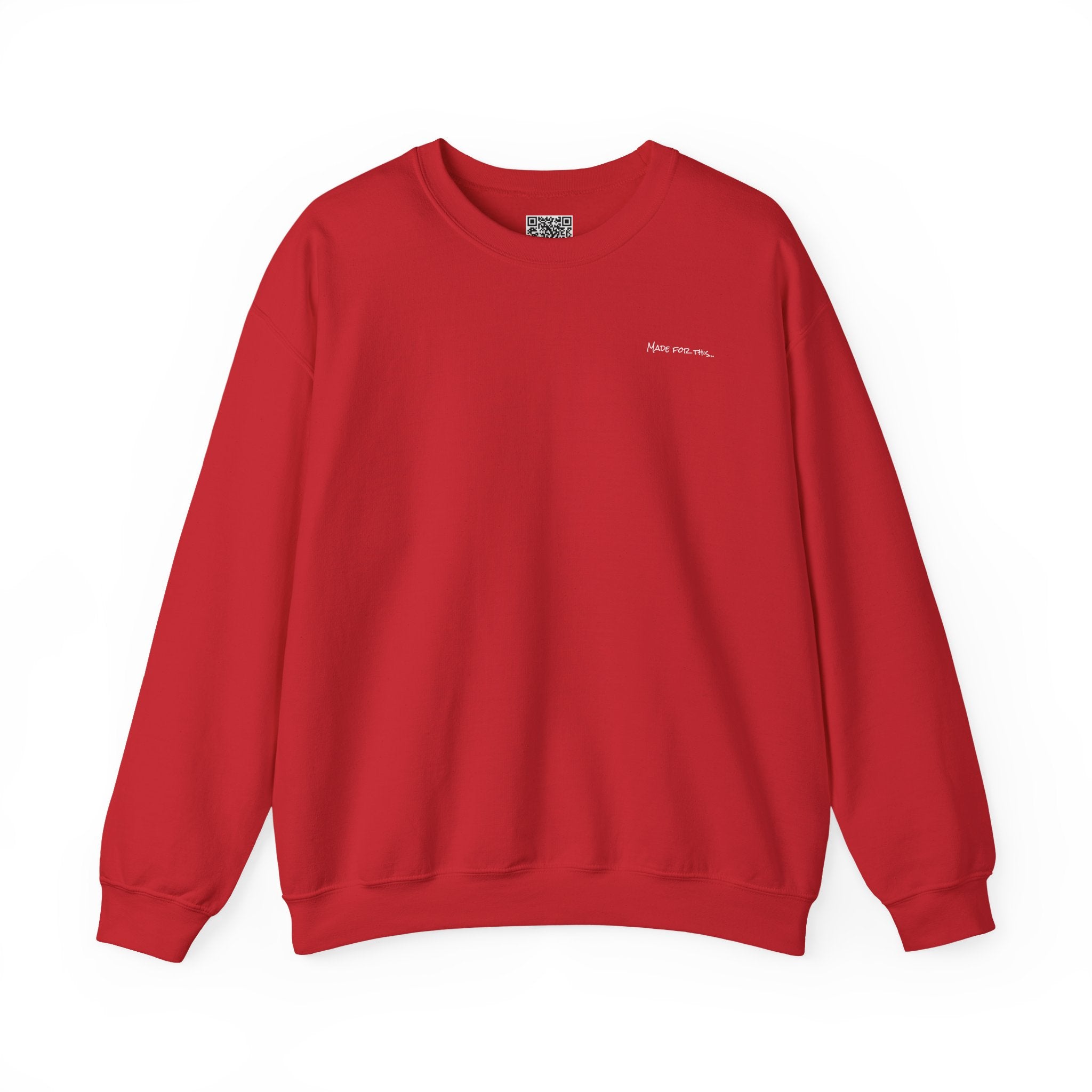 Adult- "Made For This"- (Front)  "Lake Life Crew" (Back)- White Writing- Unisex Crewneck Sweatshirt