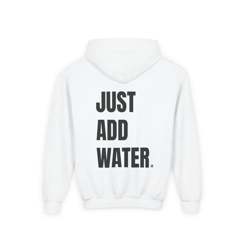 Youth- If Found (Front) -Just Add Water (Back) -Hooded Sweatshirt - Cozy and Fun for Water Kids