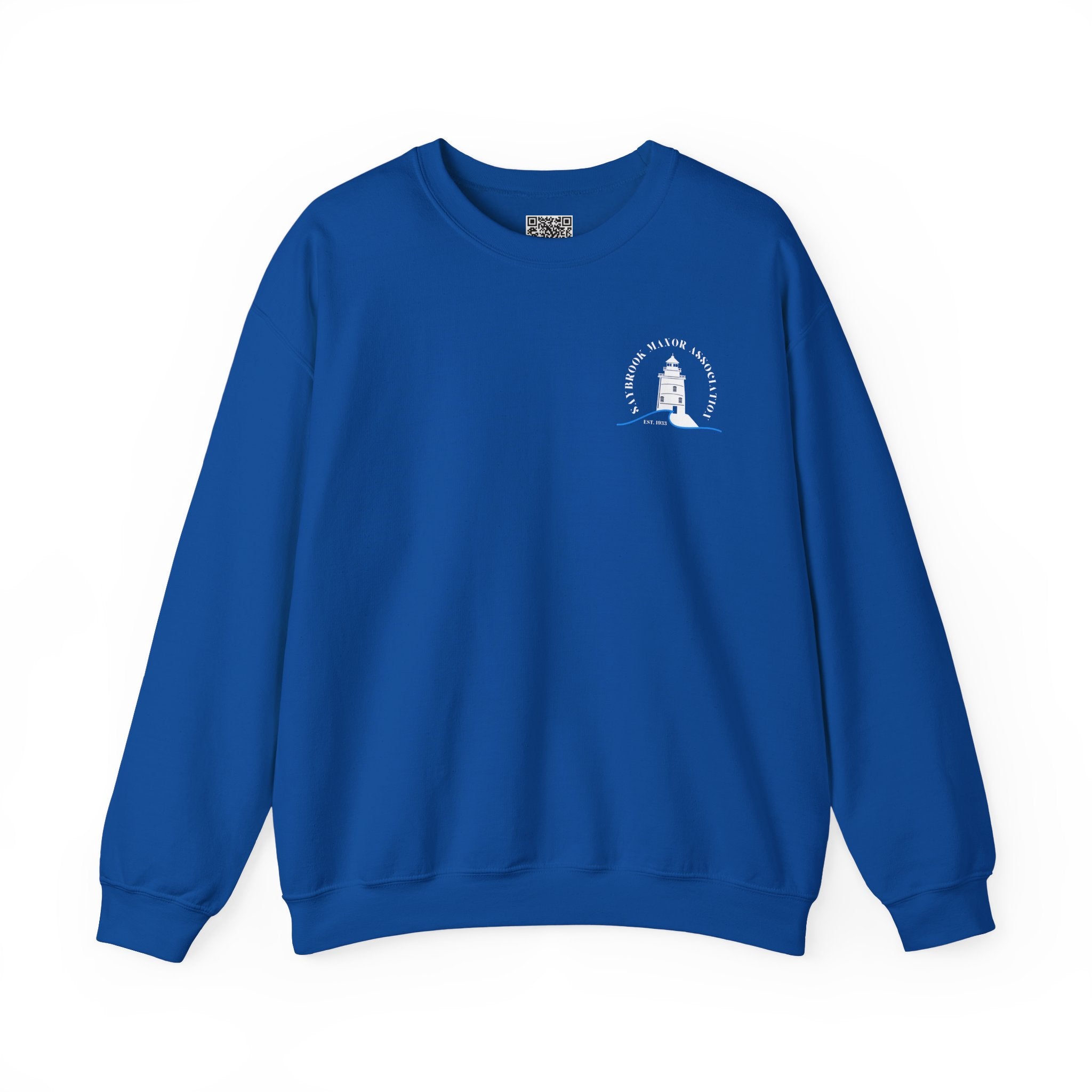 Adult- Old Saybrook Crewneck Sweatshirt With Association Logo On Front