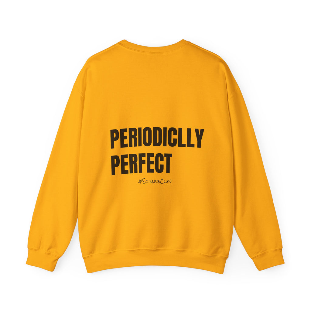 Adult- Science Teacher Crew Neck "Lab Life" (Front) - "Periodically Perfect #ScienceClub"- (Back) Crewneck Sweatshirt, Cozy Fall Apparel, Unisex Gift, Casual Style, September Vibes, Seasonal Fashion