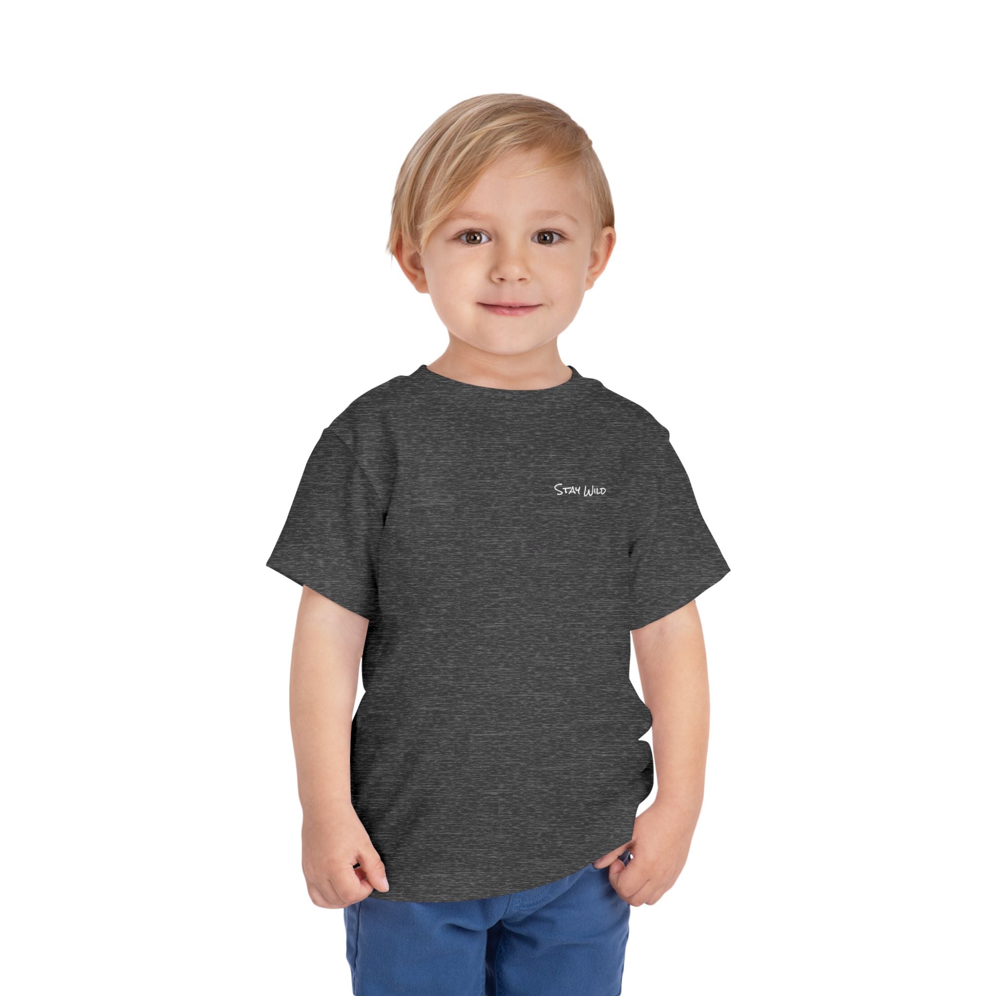 Toddler - "Stay Wild" (Front) - "Stay Wild Lake Child" (Back) -Short Sleeve Tee