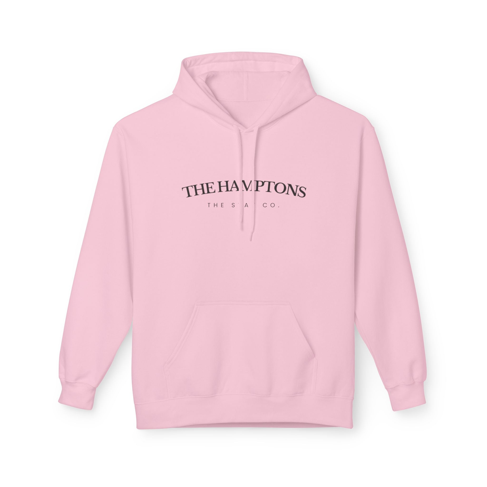 Adult-The Hamptons - Black Writing Hoodie