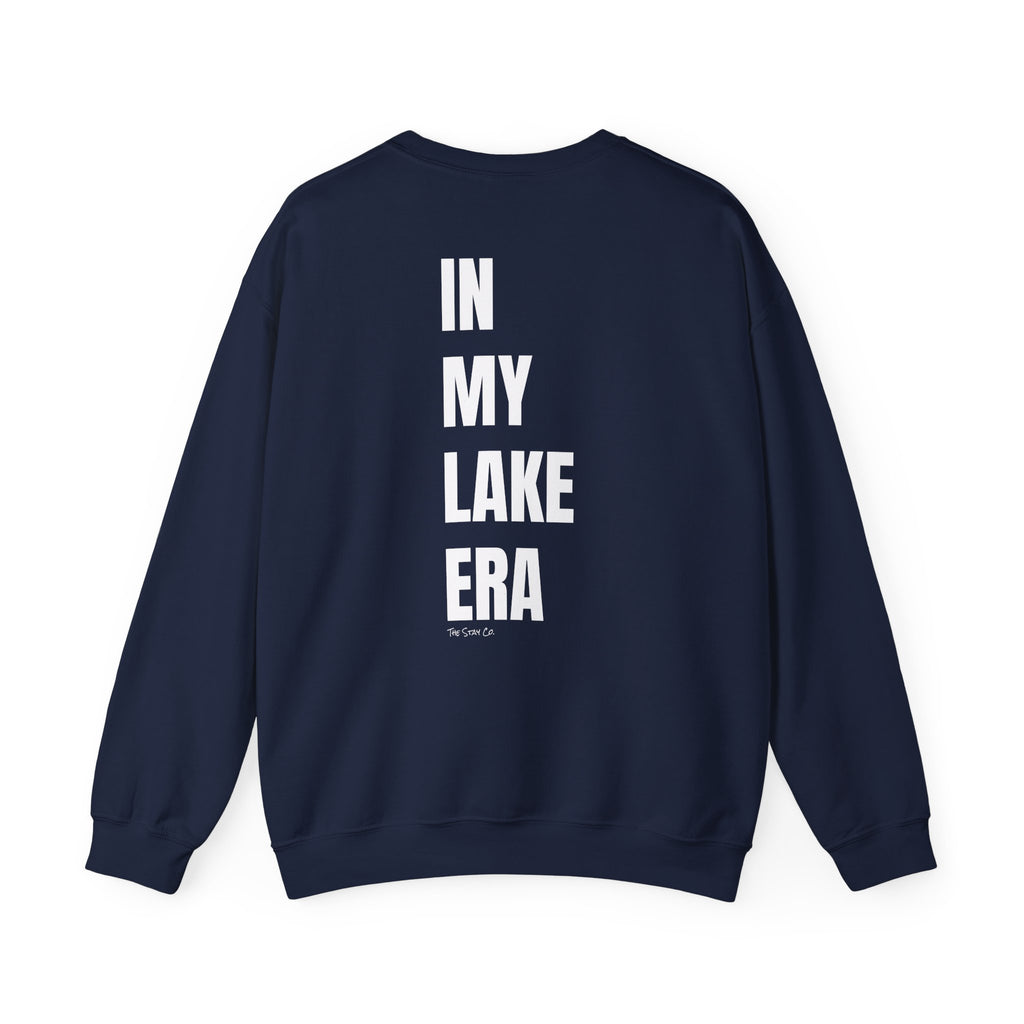 Adult- "Born for this"- (Front)  "In My Lake Era" (Back)- White Writing- Unisex Crewneck Sweatshirt