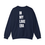Adult- "Born for this"- (Front)  "In My Lake Era" (Back)- White Writing- Unisex Crewneck Sweatshirt