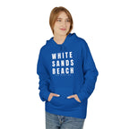 White Sands Beach Hoodie in White Writing