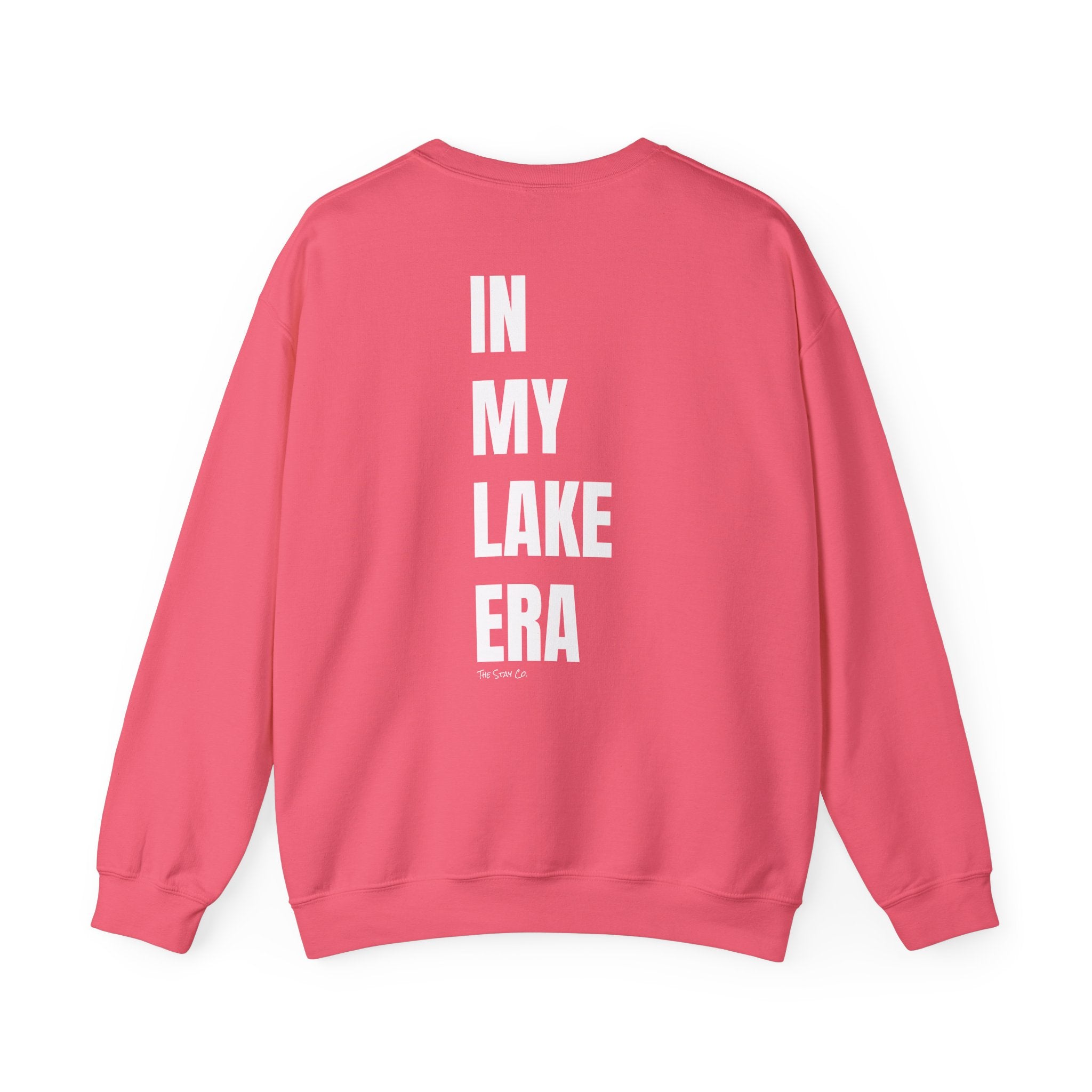 Adult- "Born for this"- (Front)  "In My Lake Era" (Back)- White Writing- Unisex Crewneck Sweatshirt