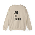 Lake Life Liberty, 'Merica Crewneck Sweatshirt